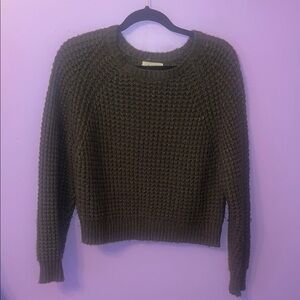 Chunky Knit Green Sweater